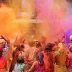 In India “Holi festival” è la “festa dei colori”