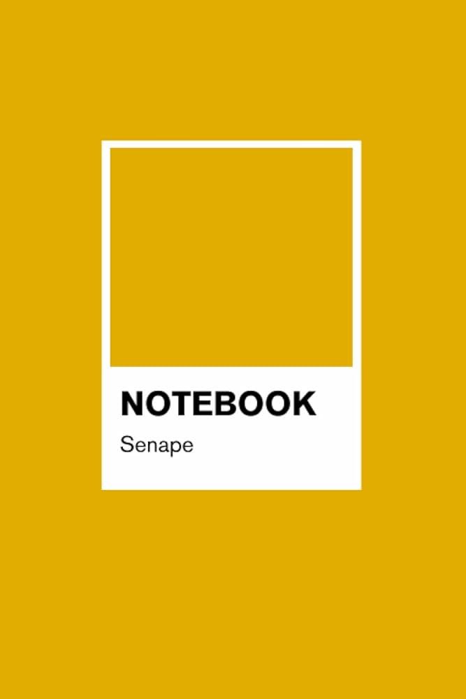 Quaderno colore Senape, Color Palette Armocromia: Quaderno a righe formato A5 con tavolozza colori