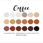 COFFEE PROCREATE COLOR Palette Codici esadecimali Marrone ...