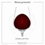 Vino di colore rosso granato - Quattrocalici